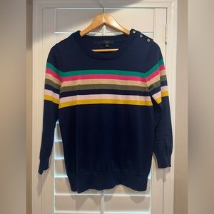 J. Crew Stripe Wool Sweater Size Small